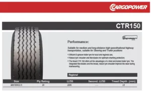 385/65R22.5TL 160K CTR 150
