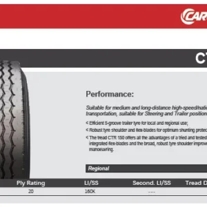385/65R22.5TL 160K CTR 150