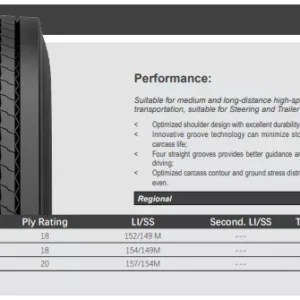 295/80R22.5TL 154/149M CSR151